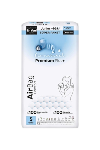 Bio Natural Premium Plus Airbag Comfort Bebek Bezi 5 Beden 40 Adet 3 - 5 Yaş