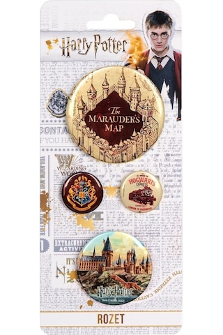 Bakgelal Harry Potter Lisanslı Rozetleri, Hogwarts Temalı Koleksiyonluk Metal Rozet, Harry Potter Hayranları İçin 9 Üç Çeyrek Koleksiyonu - Bgahpozet002 Çok Renkli