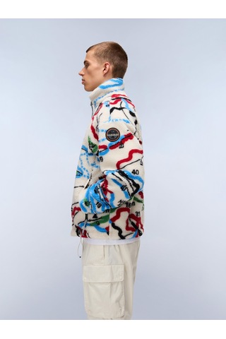 Napapijri T-fiemme Erkek Polar Ceket-30424 Beyaz