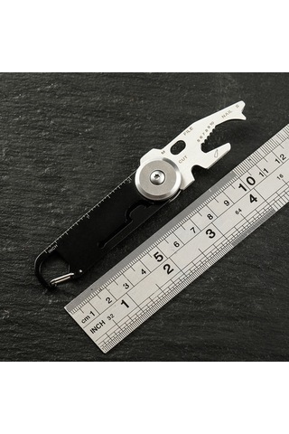 Ximistore9 Çelik Çok İşlevli Anahtar Kordonu - Dış Mekan Aktivitesi İçin Pratik Ve Dayanıklı, Logo Yok Beyaz Etiket