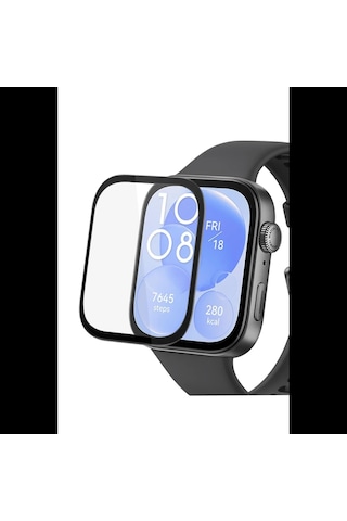 Newface Huawei Watch Fit 3 Polymer Nano Ekran Koruyucu - Şeffaf