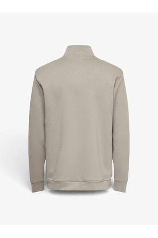 Only & Sons Onsluca Lıfe Reg Ls Halfzıp Sweat Erkek Gri Sweatshirt - 22037612