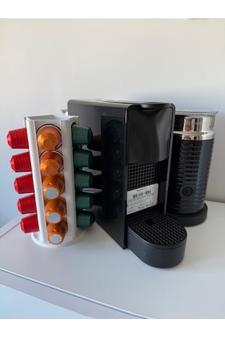 Kapsül Kahve Tutucu Dekoratif Standı 25 Kapasiteli Nespresso Beyaz