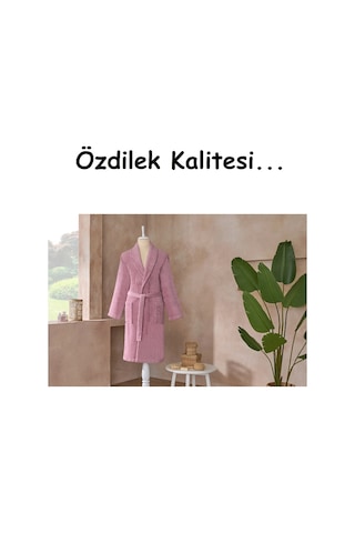 Özdilek Tek Bornoz Şalyaka-colourist Pembe L Beden