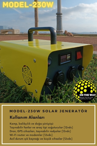 230w Taşınabilir Güç İstasyonu Lifepo4 Bataryalı Solar Jeneratör