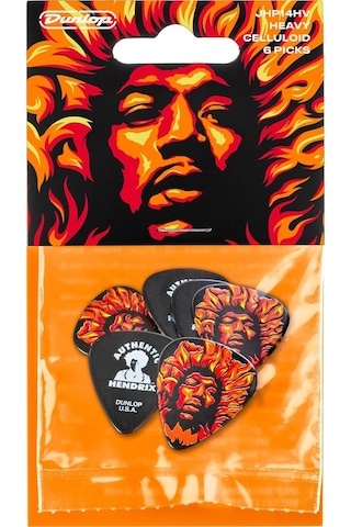 Jim Dunlop Jhp14hv '69 Psych Series Voodoo Fire Guitar Pick 6lı Pena