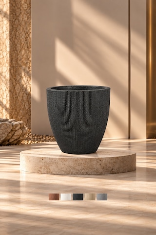 Bostann Dekoratif Saksı - Botonıa 030 - 50l - Antrasit 50 Lt