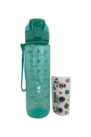 Motivasyon Su Matarası 1 Litre Çok Renkli