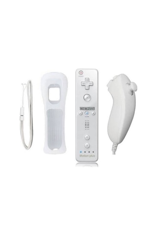 Wii 2 In 1 Remote + Nunchuk Controller Motion Plus