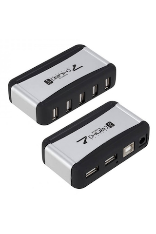 7 Port Usb Çoklayıcı - Adaptörlü Pc Notebook Usb Dağıtıcı