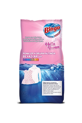 Bingo Matik Mutlu Yuvam Renkliler ve Beyazlar için Toz Çamaşır Deterjanı 2 x 10 KG
