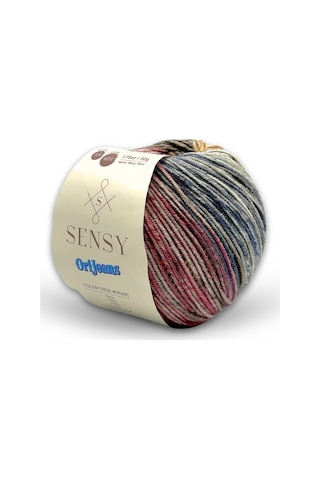Sensy Premium Orijeans Renkli Ebruli Amigurumi İpliği Punch Panç Baby Soft Cotton 50 Gr Örgü İpi Poly