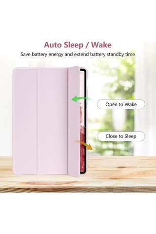 Samsung Galaxy Uyumlu Tab S10 Fe+ Plus 13.1inç Kılıf Kalem Bölmeli Smart Case X620 X626 Kapaklı Kılıf