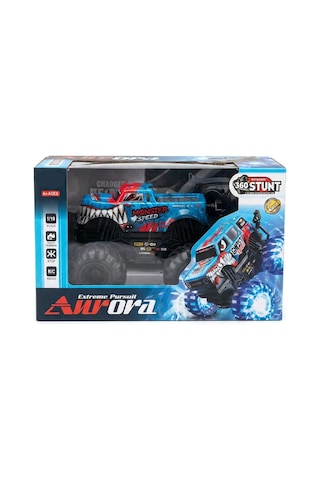 1:18 Uzaktan Kumandalı Canavar Kamyon 4x4 Işıklı Off-road Araba - Full Fonksiyon 2.4 Ghz Çok Renkli