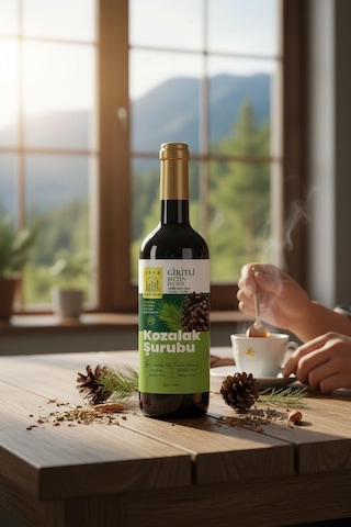 Giritli Metin Efendi Kozak Bergama Kozalak Şurubu 500 Ml