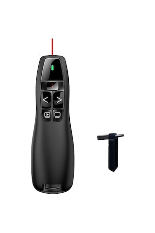 Maks Technology Mkst K400 Wireless Presenter Kablosuz Uzaktan Kumandalı Lazer Sunum Kalemi - Siyah