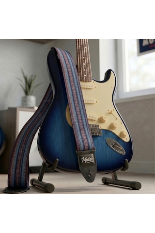 Midex Gsr-10 Özel Tasarım Desenli Gitar Omuz Askısı 90-145 Cm Uzunluk