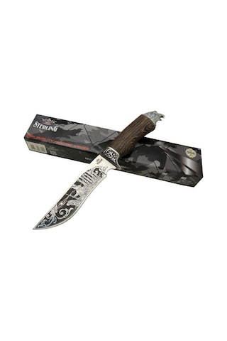 Sterling Kartal Başlı Kamp Ve Avcı Bıçağı Kahve