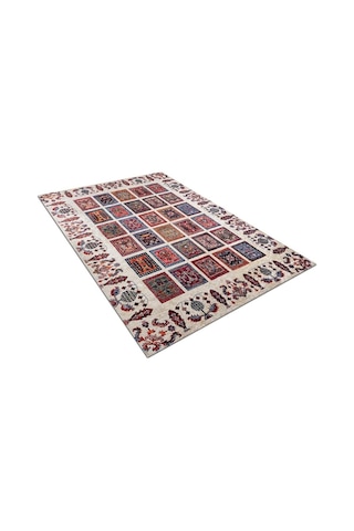 Piksel Halı Beyaz Patchwork Dijital Baskı Halı Çok Renkli