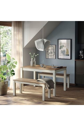 Ikea Ålhult Bank, Bej-kahverengi, 103x36 Cm