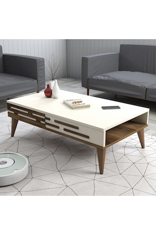 Variant Valensiya Orta Sehpa - Ceviz / Krem