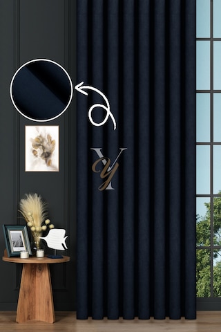 Petek Fon Perde V-1039 Lacivert Lacivert