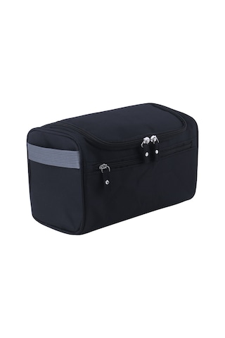 Geekyou Erkek Seyahat Tuvalet Çantası, Taşınabilir Büyük Kapasiteli, Dış Mekan Kullanıma Uygun, Organize Edici Dolap Çantası Siyah