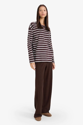 Defacto Loose Fit Bisiklet Yaka Sweatshirt F7758ax25aubn338 Kahve-bn338