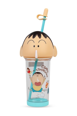 Vagonlife Crayon Shinchan Tritan Pipetli Matara 500 Ml - Mavistandart Turkuaz