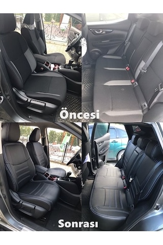 Nissan Qashqai Araca Özel Deri Oto Koltuk Kılıfı (527906364)