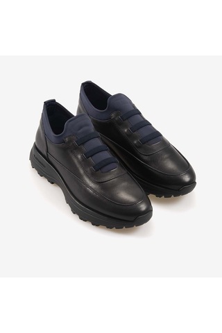 Mocassini Erkek Hakiki Deri Eva Taban Bağcıksız Lastik Detaylı Spor & Sneaker Ayakkabı 97945 Laci Sipiro