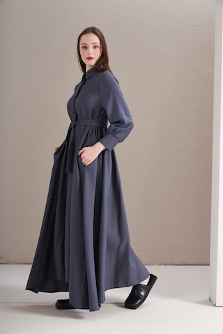 A Pile Ekstra Salaş Modal Elbise İndigo İndigo