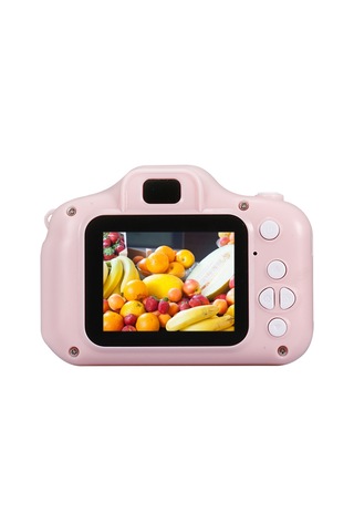 Geeroyoo 32gb Hafıza Kartlı Çocuklar İçin Renkli Mini Dijital Fotoğraf Makinesi Ve Video Kamera - Pembe Pembe