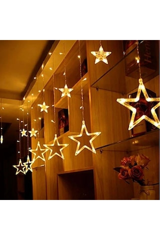 Led Perde 3 M 120 Led'li Yıldız Modeli Standart