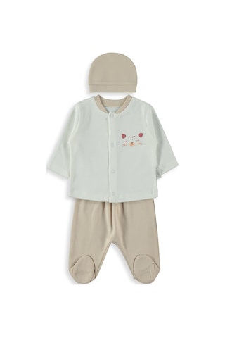 Bebbek Baby Gırls Leopard Zıbın Setleri - Pembe Açık Pembe