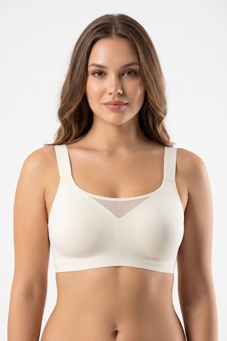 Missvera Kadın Lazer Kesim Pedli Sütyen Bgl-st05635 ekru