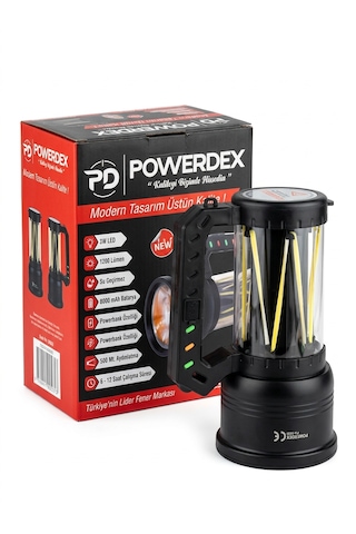 Powerdex Pd-9800 40w 4000 Lümen Şarj Edilebilir Projektör El Feneri