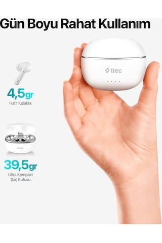Ttec AirBeat Pro 2KM142B ANC TWS Bluetooth 5.3 Kulak İçi Kulaklık