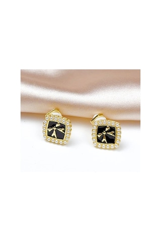 Novahub Yüksek Yeni Tasarım Siyah Siyah Moda Küpeleri Kulaklı Kulak Kemiği Kaliteli Elmas Delinmemiş Beyaz Xc Siyah