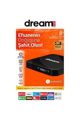 Dreamstar i1 2 GB 16 GB Hafıza Android 12 Android Tv Box
