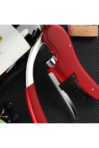 Profesyonel Çinko Alaşım Güç Şarap Açacağı Bornoz Tirbuşon Bonus Folyo Kesici Tavşan Kolu Tirbuşon Şarap Açıcılar Altın