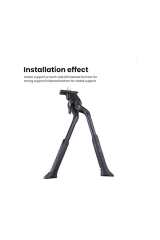 Pazly İki Ayaklı Bisiklet Standı, Ayarlanabilir, Basit Kurulum, Evrensel, Kaymaz Bipod, Dağ Bisikleti Ayak Dayama Yeri, Siyah Siyah