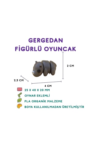 7'li Set Penguen Esek Tavuk Baykuş Örümcek Fok Gergedan