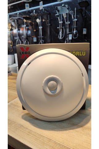 360 Hareket Sensörlü Tavan Armatürü 2 Duylu Apartman İçi Merdiven Önü Uygun Beyaz