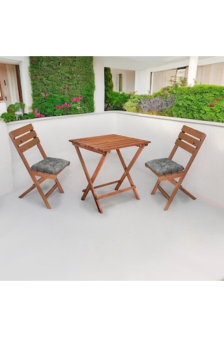 Katlanır Bahçe Masa Sandalye Seti Balkon Masası Çay Seti 2203