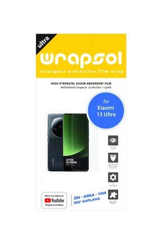 Xiaomi Uyumlu 13 Ultra Full Kaplama Ön Arka Ve Yan 360 Derece Poliüretan Film