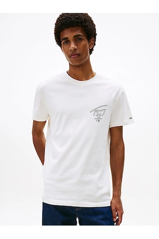 New Balance Tjm Reg Sıgn Cıty Tee Ext Erkek Beyaz T-shirt - Dm0dm22120