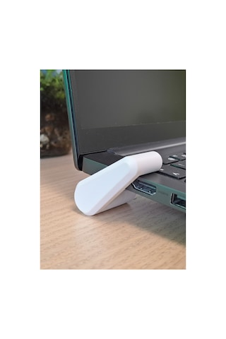 Taşınabilir Laptop Hava Alma Standı - Bilgisayar Yükseltici Ve Soğutucu Aparat Beyaz 2 adet sağ ve sol için