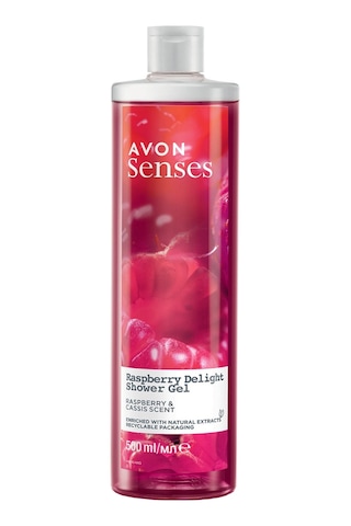 Avon Senses Rapsberry Delight Frambuaz ve Frenk Üzümü Kokulu Duş Jeli 500 ML