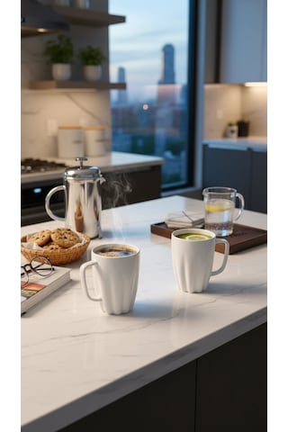 Kahve Dünyası Özel Tasarım Kupa Filtre Kahve Bardağı 250 Ml 2-adet Renkli